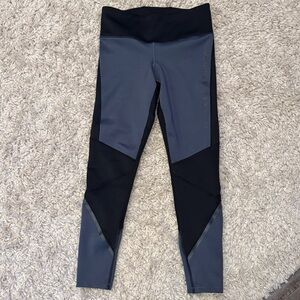 Under Armour cold weather ski Leggings in Slate Blue & Black